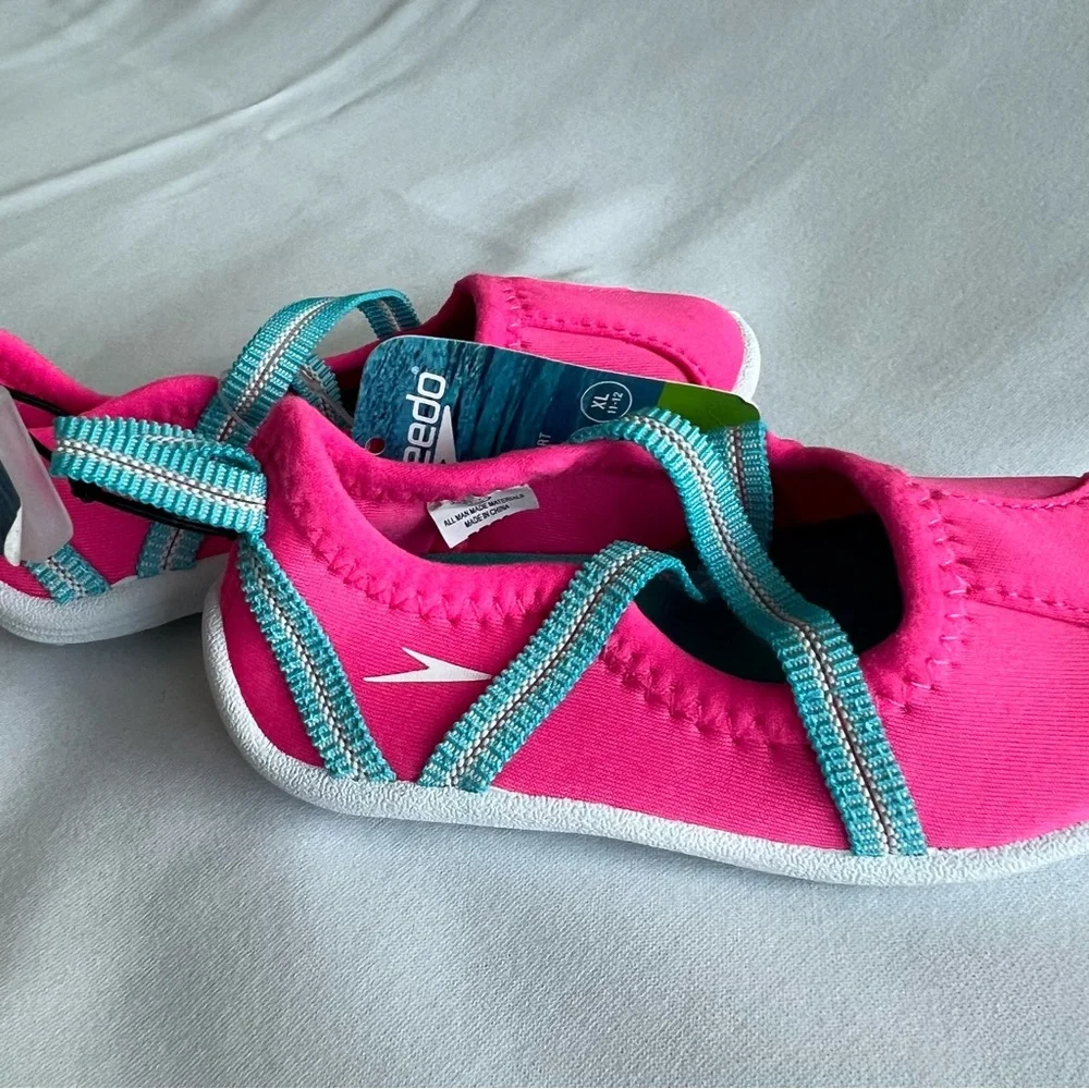 NWT Speedo Toddler‎ Girls' Water Shoes - Pink Taffy  Size  S 5/6
